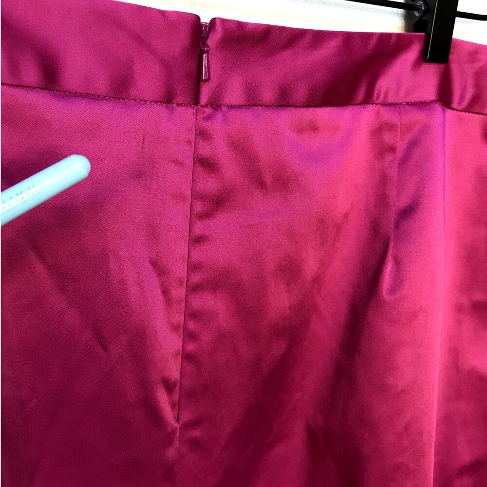 Talbots Fuschia Raspberry Satin Sheen Maxi Skirt size 20 NWT - Read Description - Picture 9 of 11
